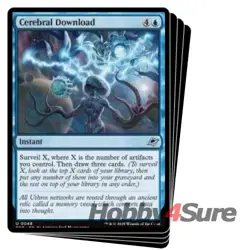 Presale Cerebral Download X4 M/NM Magic: The Gathering MTG Edge Of Eternities - Image 1