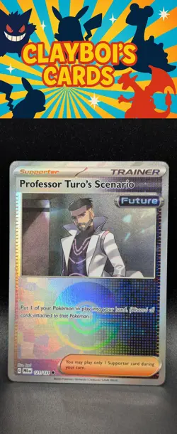 Professor Turo's Scenario Prismatic Evolutions Pokemon 121/131 Poke Ball NM+ - Image 1
