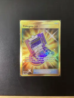 Pokemon Unbroken Bonds Pokegear 3.0 233/214 Gold Secret Rare Item NM - Image 1