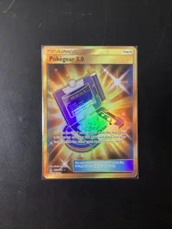 Pokemon Unbroken Bonds Pokegear 3.0 233/214 Gold Secret Rare Item NM - Image 1