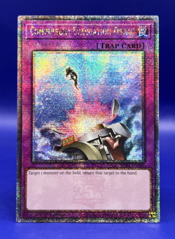 Yugioh Compulsory Evacuation Device RA01-EN069 Quarter Century Secret 1st Ed NM - Image 1