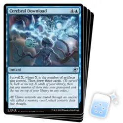 PRESALE CEREBRAL DOWNLOAD X4 Edge Of Eternities EOE Magic MTG MINT CARD - Image 1