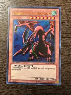 Yugioh Harpie's Pet Dragon LCJW-EN086 1st Edition Ultra Rare LP - Image 1