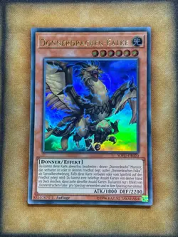 Yugioh Thunder Dragonhawk SOFU-EN020 SOFU-DE020 Ultra Rare 1st Ed GERMAN NM - Image 1