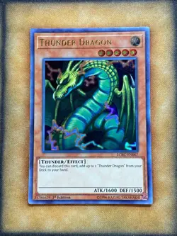Yugioh Thunder Dragon LCKC-EN067 Ultra Rare 1st Ed NM - Image 1