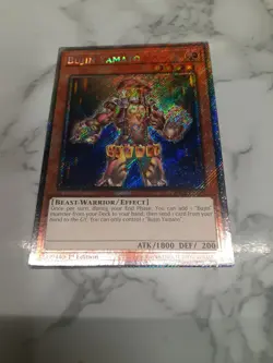 RA04-EN209 BUJIN YAMATO PLATINUM SECRET RARE 1ST EDITION YuGiOh CARD - Image 4