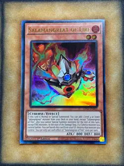Yugioh Salamangreat of Fire LD10-EN001 Ultra Rare 1st Ed NM - Image 1
