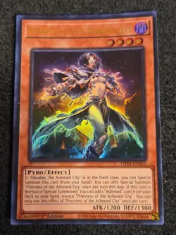 Yugioh Priestess of the Ashened City PHNI-EN093 Ultra Rare 1st Ed NM - Image 1
