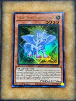 Yugioh Lightsworn Dragonling LEDE-EN023 Ultra Rare 1st Ed NM - Image 1