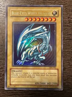 Yugioh SDK-001 BLUE EYES WHITE DRAGON ultra rare Unlimited - MP - Image 1