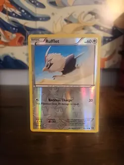 Rufflet Reverse Holo 92/114 XY Steam Siege Pokemon Card - Image 1