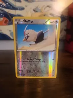 Rufflet Reverse Holo 92/114 XY Steam Siege Pokemon Card - Image 2
