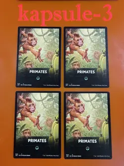 4x Primates (044) | TOKEN Theme Card | Jumpstart 2022 | MTG Magic Cards - Image 1