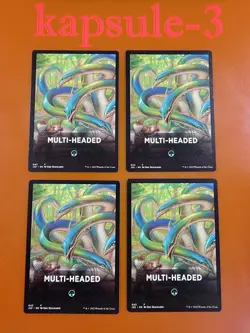 4x Multi-Headed (043) | TOKEN Theme Card | Jumpstart 2022 | MTG Magic Cards - Image 1