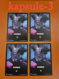 4x Morbid (024) | TOKEN Theme Card | Jumpstart 2022 | MTG Magic Cards - Image 1
