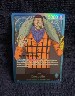 One Piece Starter Deck Super Pre-Release Crocodile Leader Card ST03-001 English - Image 1
