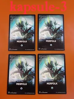4x Merfolk (014) | TOKEN Theme Card | Jumpstart 2022 | MTG Magic Cards - Image 1