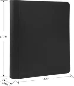 PU Card Binder Black 16 Pocket Waterproof Holder Album for Trading Card Storage - Image 5
