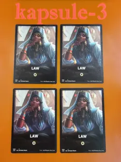 4x Law (006) | TOKEN Theme Card | Jumpstart 2022 | MTG Magic Cards - Image 1