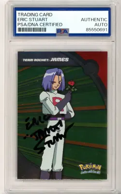PSA Eric Stuart Pokemon Card Team Rocket James TV Animation Ed Topps Series 2 - Image 1