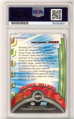 PSA Eric Stuart Pokemon Card Team Rocket James TV Animation Ed Topps Series 2 - Image 2