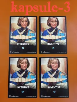 4x Inventive (013) | TOKEN Theme Card | Jumpstart 2022 | MTG Magic Cards - Image 1