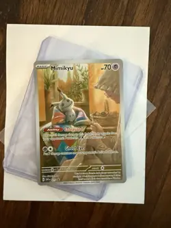 Mimikyu SVP 075 Black Star Promo Paldean Fates Pokemon TCG Card - Image 1