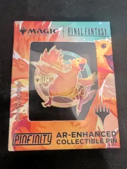 MTG Pinfinity Final Fantasy Exclusive Ar Enhanced Pin Badge Chocobo Racing Promo - Image 1