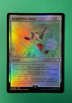 Restoration Magic - Foil - #0030 Final Fantasy MTG Magic The Gathering - Image 1