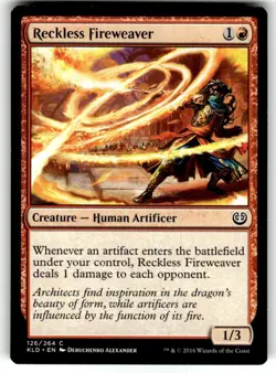 Reckless Fireweaver Kaladesh Regular MTG - Image 1