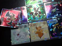 Pokemon Wafer Promo Holo Sticker x9 Charizard Gardevoir Moltres etc #4673 - Image 2