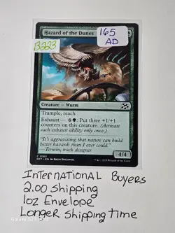 MTG Hazard of the Dunes #165 - Like Sandpaper for Your Enemies’ Hope! - Image 1