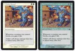 Noble Stand x2 2x 2000 Nemesis FOIL White Uncommon Enchantment MTG NM AZ1 - Image 1