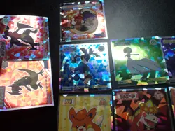 Pokemon Wafer Promo Holo Sticker x9 Charizard Garchomp Lucario etc #5004 - Image 3
