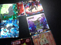 Pokemon Wafer Promo Holo Sticker x9 Charizard Garchomp Lucario etc #5004 - Image 4