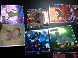 Pokemon Wafer Promo Holo Sticker x9 Charizard Garchomp Lucario etc #5004 - Image 5