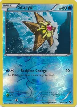 Pokemon - Staryu - 33/146 - Common - Reverse Holo - XY - Base Set - NM - Image 1