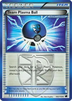 Pokemon - Team Plasma Ball - 105/116 - Uncommon - Plasma Freeze - NM - Image 1