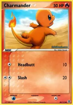 Pokemon - Charmander - 58/112 - Common - EX FireRed & LeafGreen - NM 412897559439 - Image 1