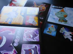Pokemon Card Coris Promo Non Holo Sticker x2 Gengar etc #3989 - Image 4