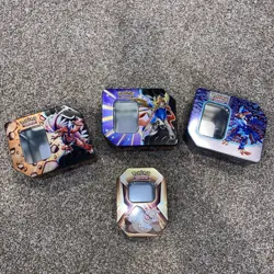 Lot of 4 Pokemon TCG Azure Legends and Assorted Empty Tins - Ready To Ship! - Image 2