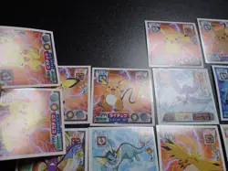 Pokemon Amada ADV Sticker Non Holo x30 Espeon Vaporeon Pikachu etc #5074 - Image 4