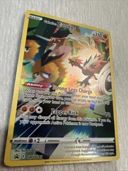 Galarian Zapdos SWSH283 Black Star Promo Full Art Pokemon Sword & Shield - Image 2