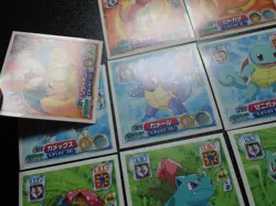 Pokemon Amada ADV Sticker x9 Charizard Blastoise Venusaur Evolutions #5071 - Image 4
