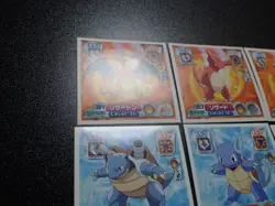 Pokemon Amada ADV Sticker x9 Charizard Blastoise Venusaur Evolutions #5071 - Image 2