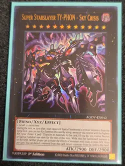 Yugioh Super Starslayer TY-PHON - Sky Crisis AGOV-EN042 Ultra Rare NM - Image 1