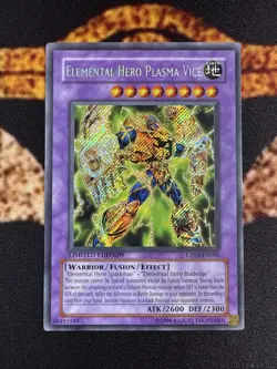 YUGIOH • ELEMENTAL HERO PLASMA VICE • SECRET RARE • CT04-EN006 • LIMITED • VLP - Image 1