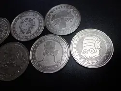 Pokemon Card Meiji Promo Battle Coin x7 Slowbro Kingler etc #5479 - Image 4