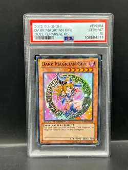 Yugioh PSA 10 GEM MT Dark Magician Girl DT06-EN064 Super Rare DUEL TERMINAL 4311 - Image 1