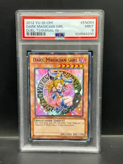 Yugioh PSA 9 MINT Dark Magician Girl DT06-EN064 Super Rare DUEL TERMINAL #4310 - Image 1